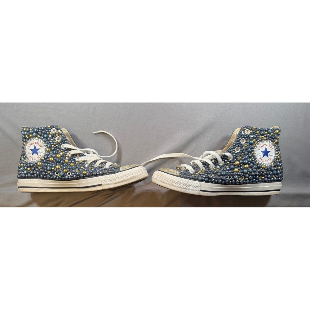 Gorgeous Custom Converse Chuck Taylor All Star high tops 9.5 - Picture 2 of 11